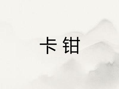 卡钳