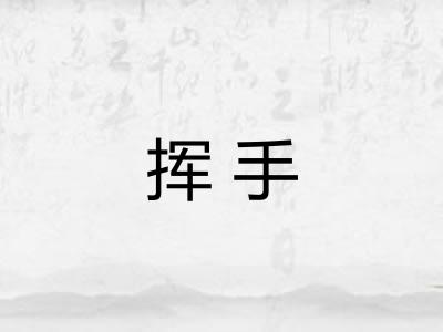 挥手