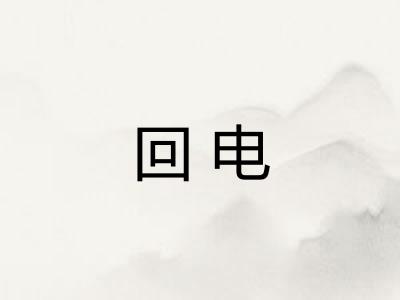 回电