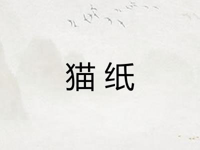 猫纸