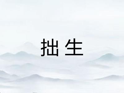拙生
