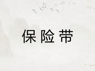 保险带