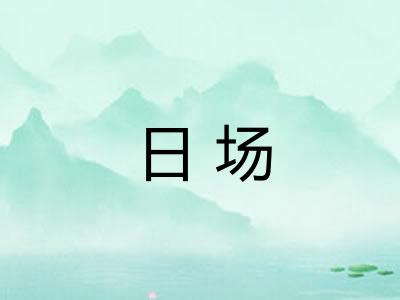 日场