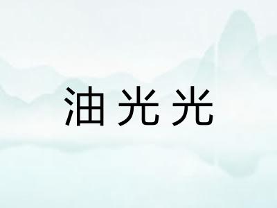 油光光