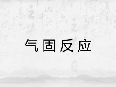气固反应