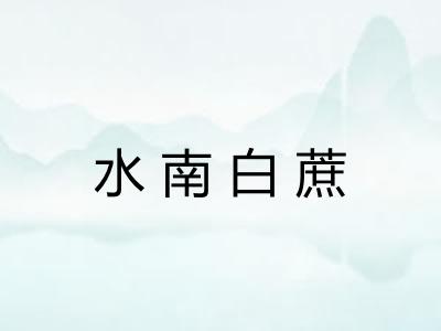 水南白蔗
