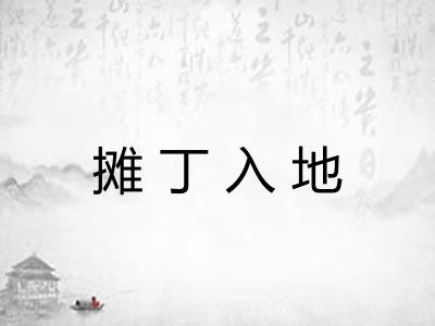 摊丁入地