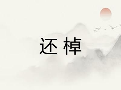 还棹