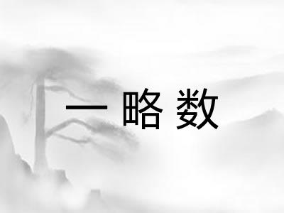 一略数