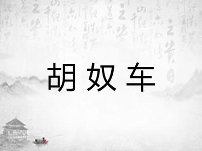 胡奴车