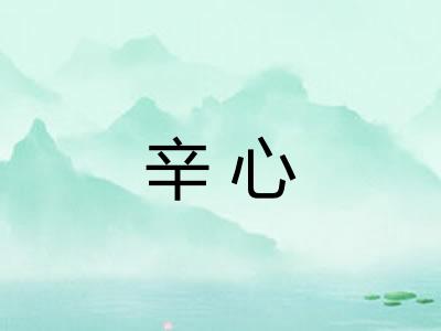 辛心