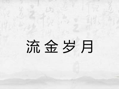 流金岁月