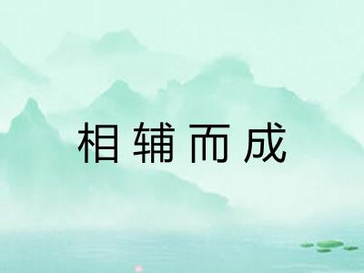 相辅而成