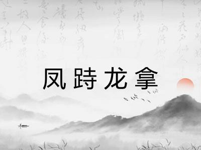 凤跱龙拿