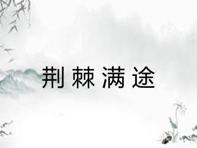 荆棘满途