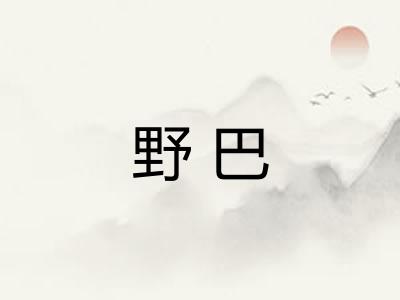野巴