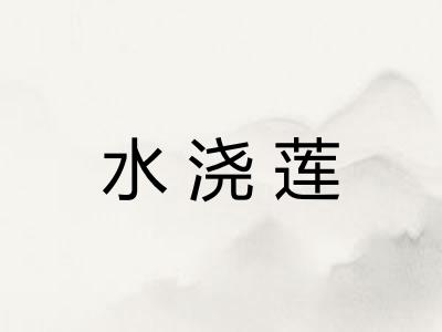水浇莲