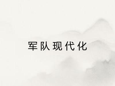 军队现代化