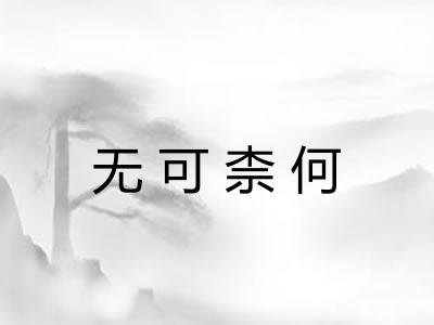 无可柰何