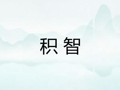 积智