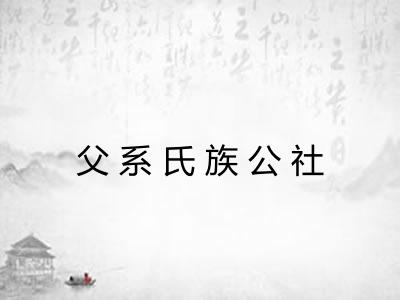 父系氏族公社