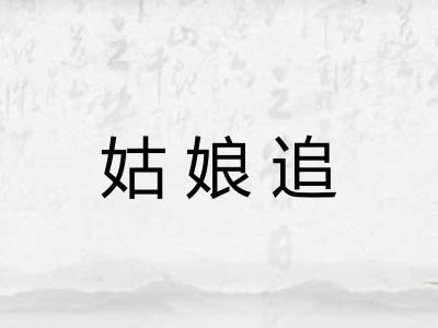 姑娘追