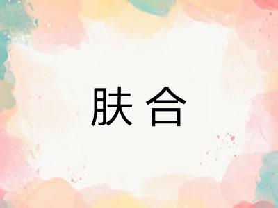 肤合