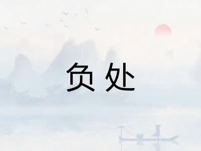 负处
