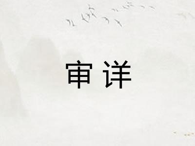 审详