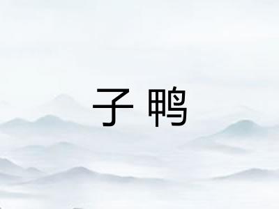 子鸭