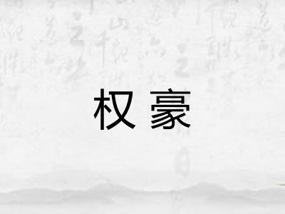 权豪
