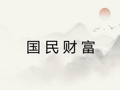 国民财富