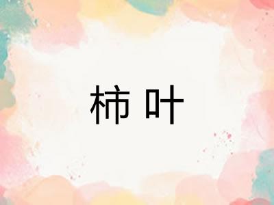 柿叶