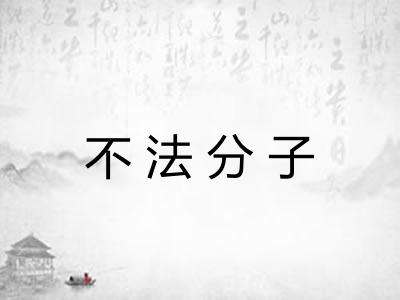 不法分子