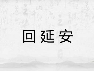 回延安