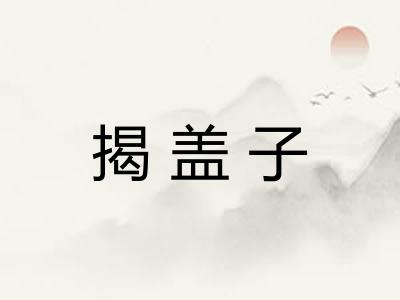 揭盖子