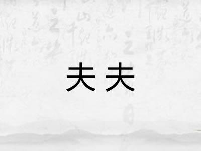 夫夫