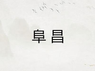 阜昌
