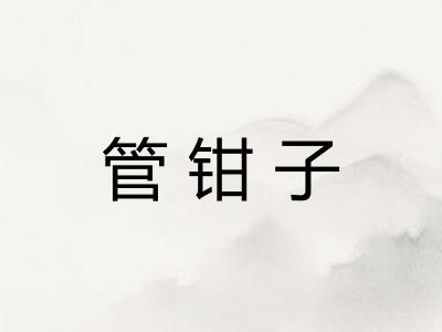 管钳子
