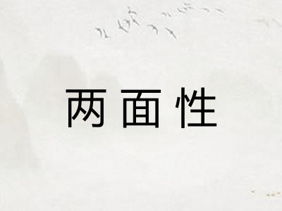 两面性