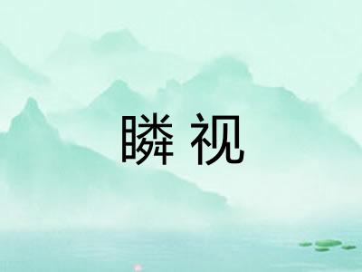 瞵视