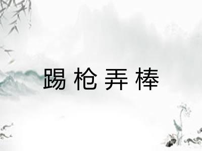 踢枪弄棒
