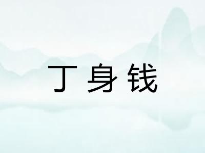 丁身钱