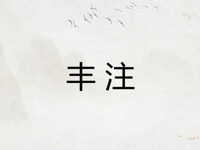 丰注
