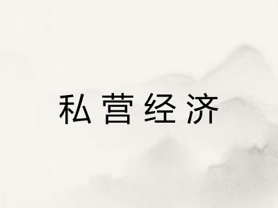 私营经济