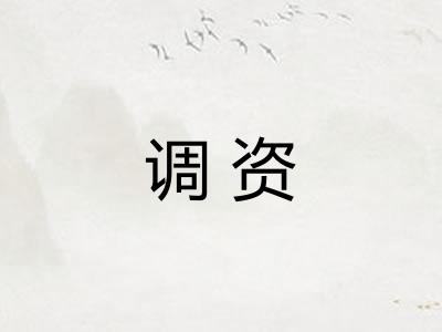 调资