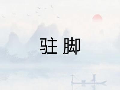 驻脚