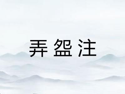 弄盌注