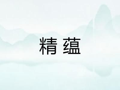 精蕴