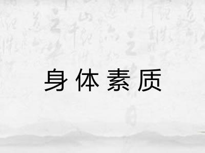 身体素质